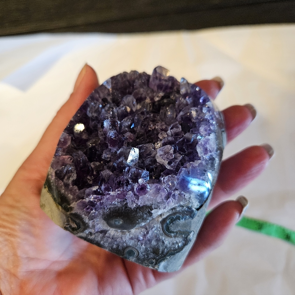 Amethyst Crystal Geode Home Accent - Picture 12 of 12